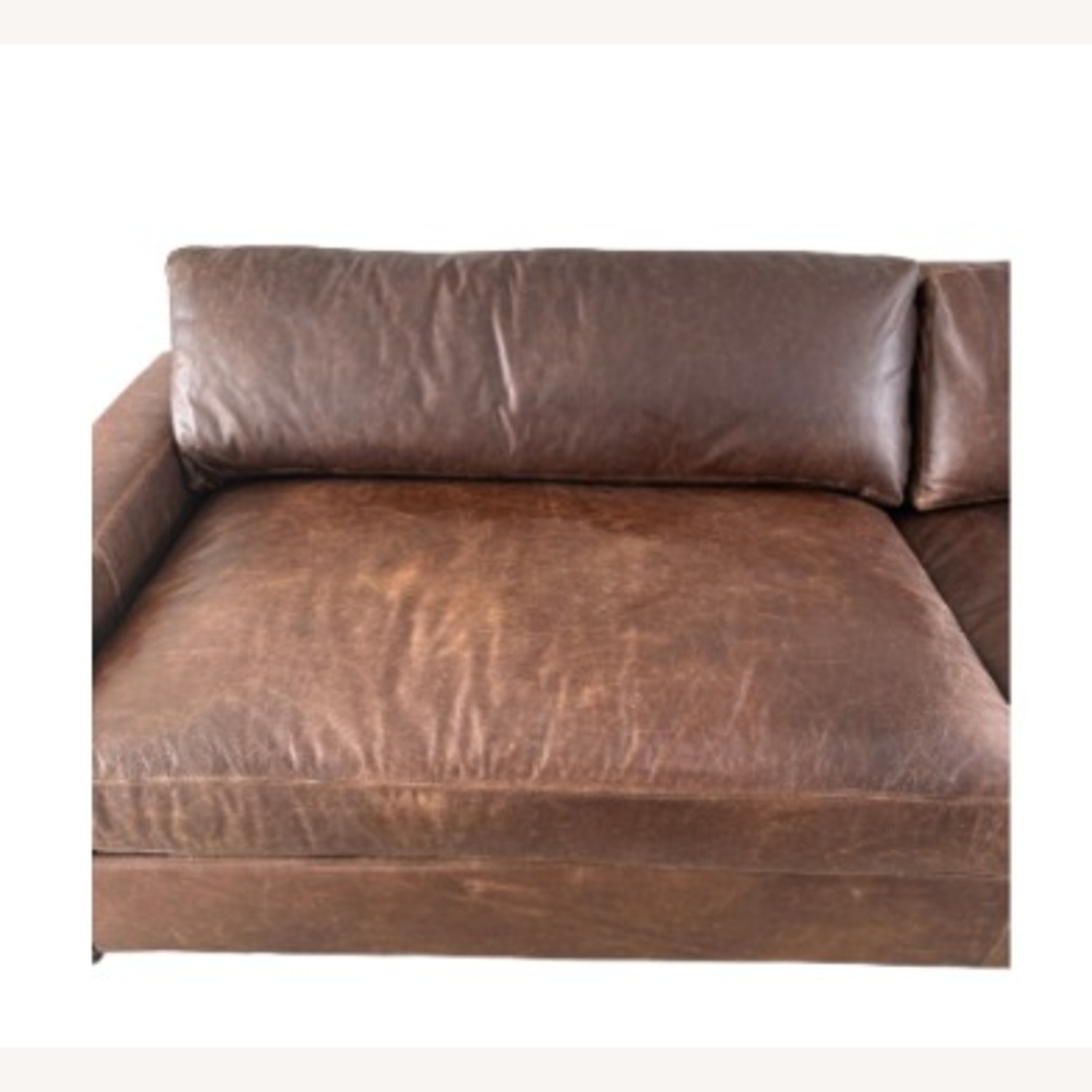 Restoration Hardware Maxwell Leather Sofa — 10' Luxe Depth - image-10