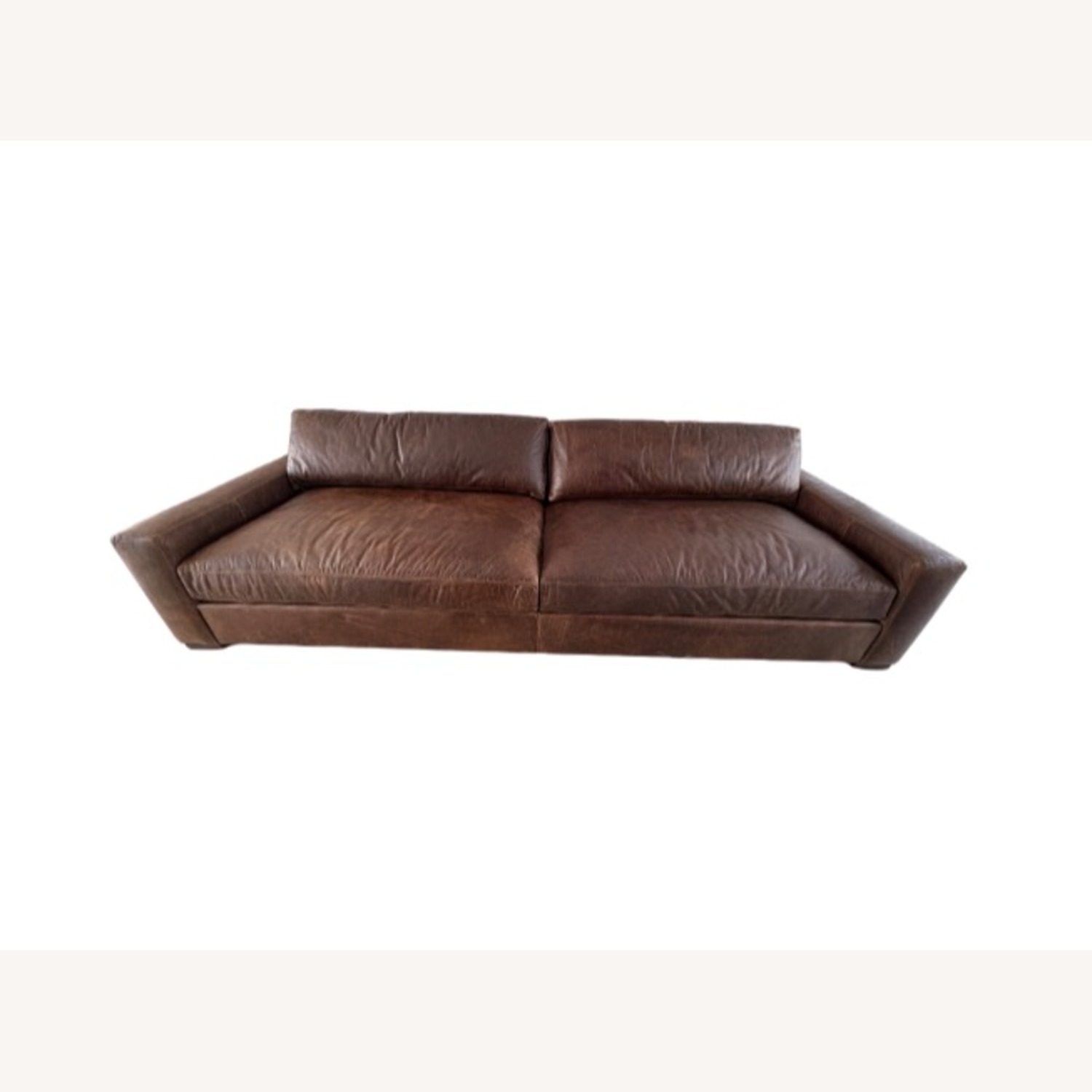 Restoration Hardware Maxwell Leather Sofa — 10' Luxe Depth - image-22