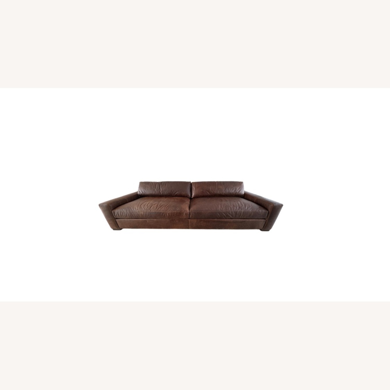 Restoration Hardware Maxwell Leather Sofa — 10' Luxe Depth - image-24