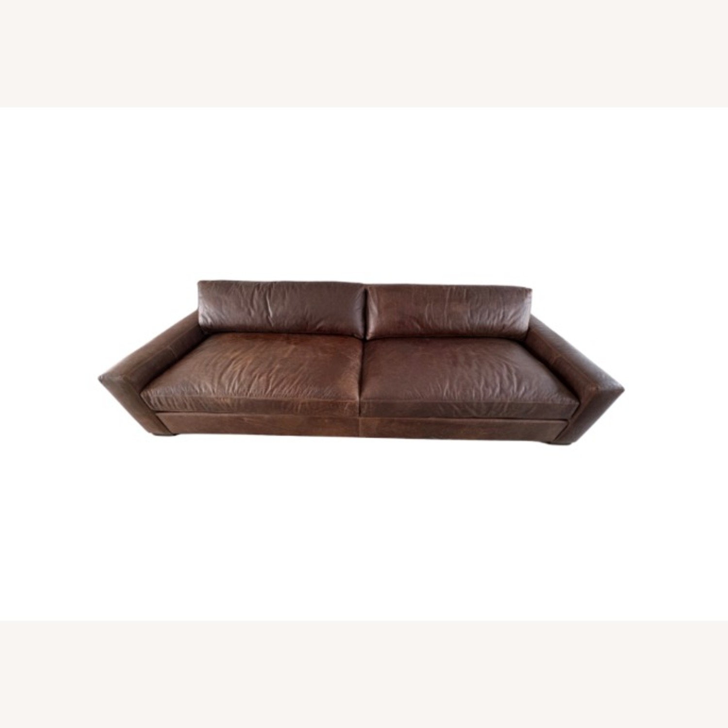 Restoration Hardware Maxwell Leather Sofa — 10' Luxe Depth - image-26
