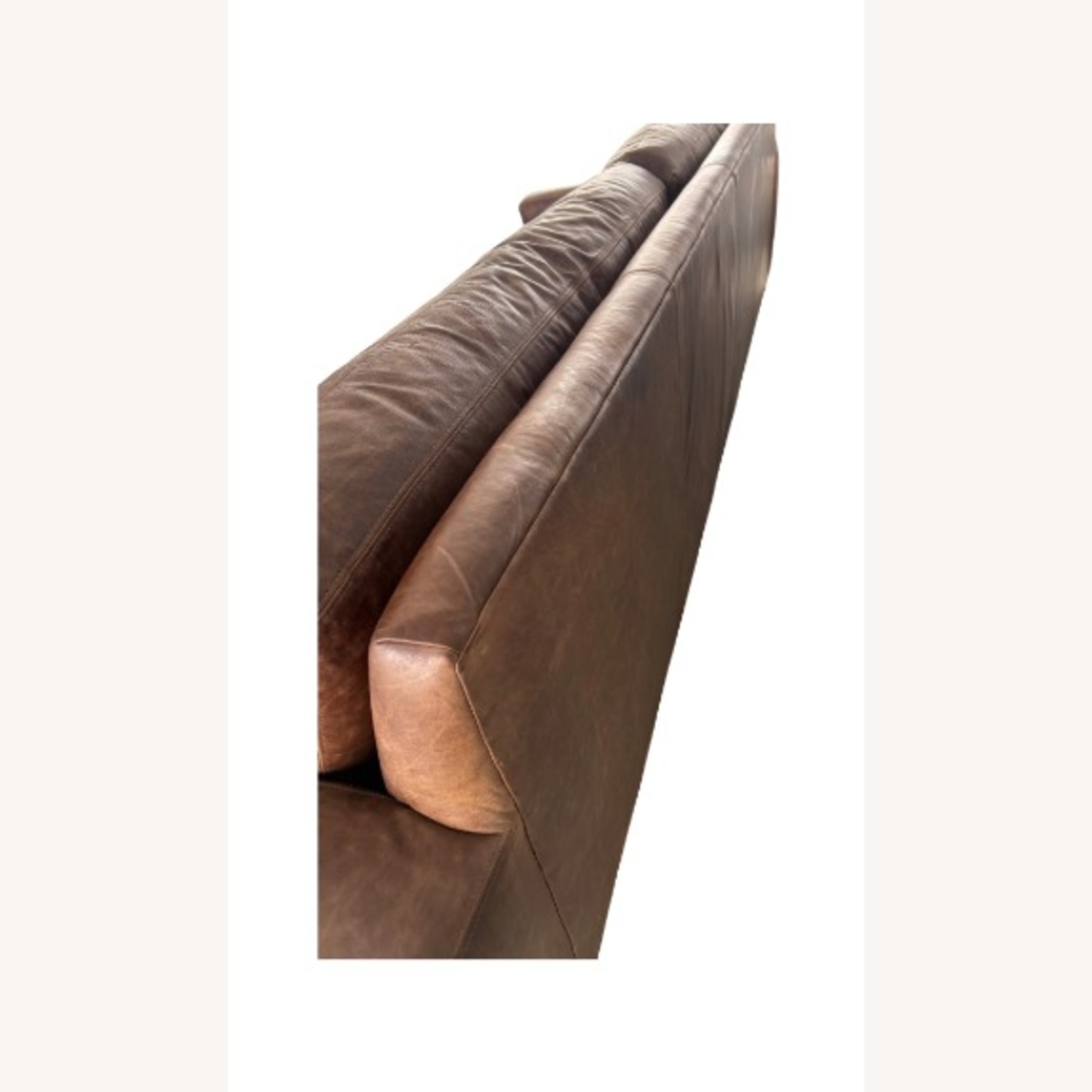 Restoration Hardware Maxwell Leather Sofa — 10' Luxe Depth - image-12