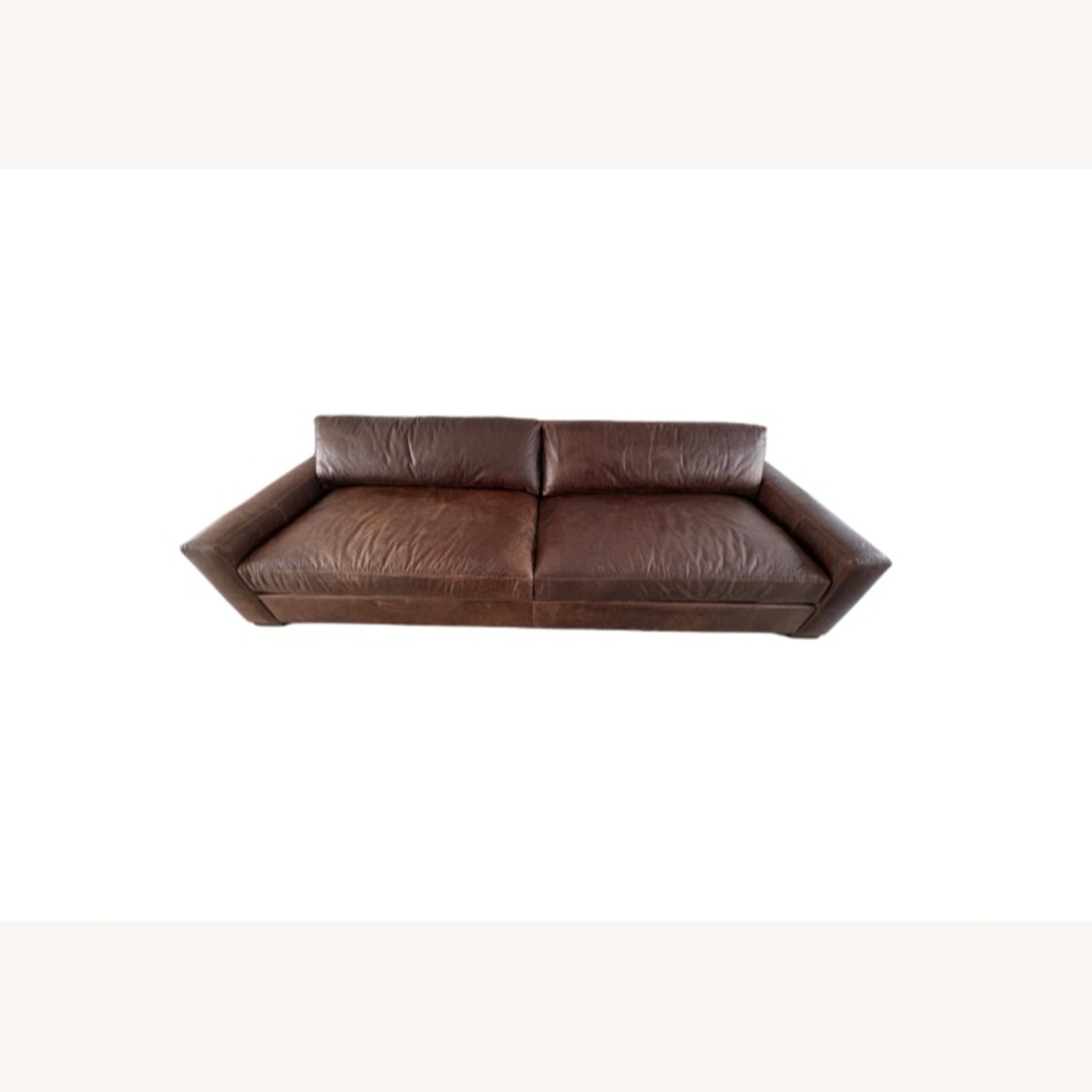 Restoration Hardware Maxwell Leather Sofa — 10' Luxe Depth - image-23