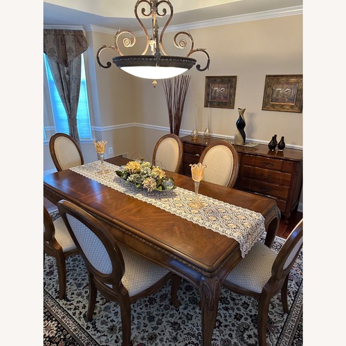 Used Solid Wood Dining Set for sale on AptDeco