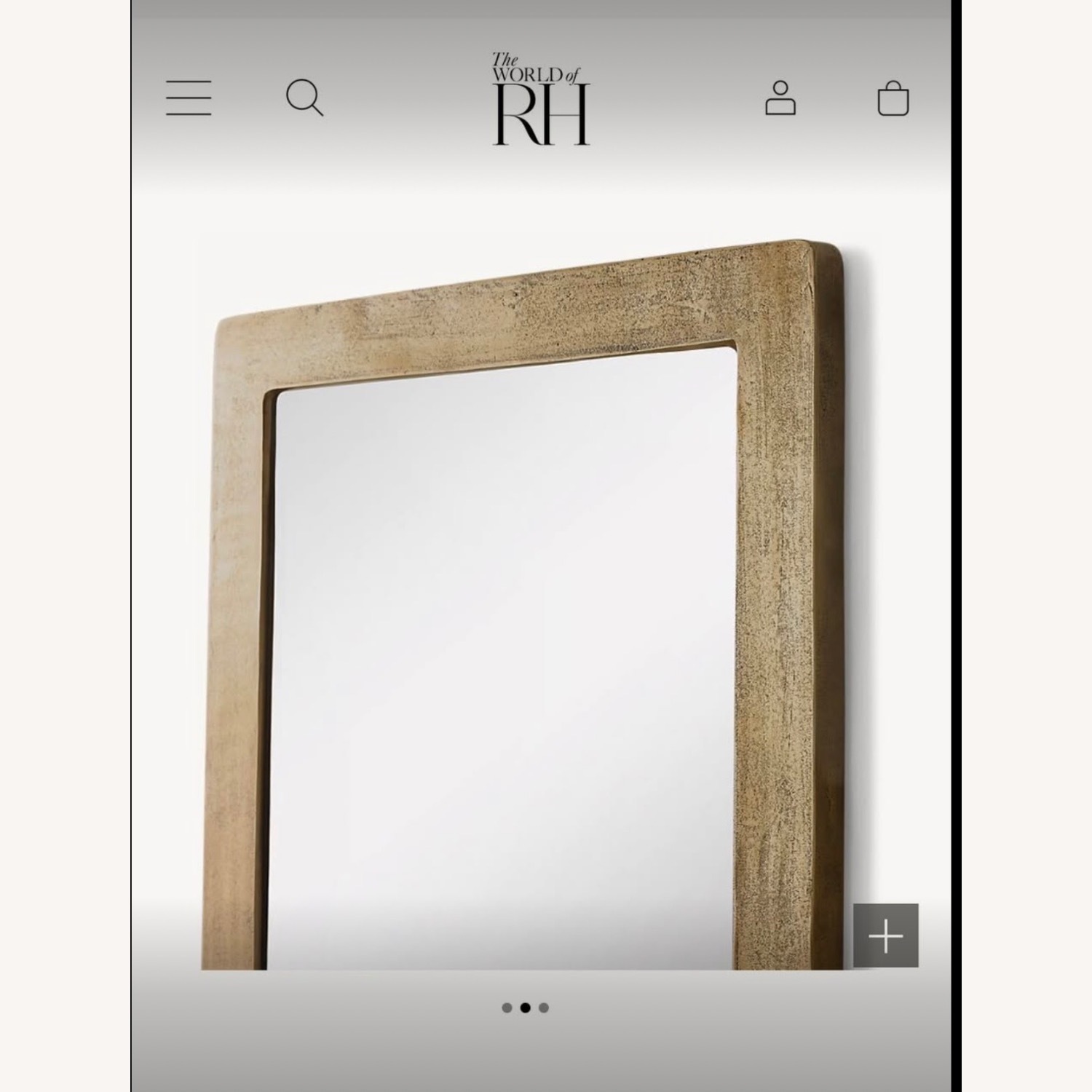 Restoration Hardware Cast Metal Metal Wall Mirror - image-2