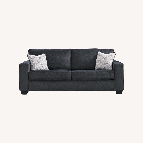 Used Ashley Furniture Blue Fabric 2 Seater Sofa for sale on AptDeco