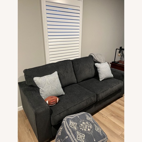 Used Ashley Furniture Blue Fabric 2 Seater Sofa for sale on AptDeco