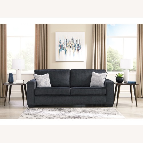 Used Ashley Furniture Blue Fabric 2 Seater Sofa for sale on AptDeco
