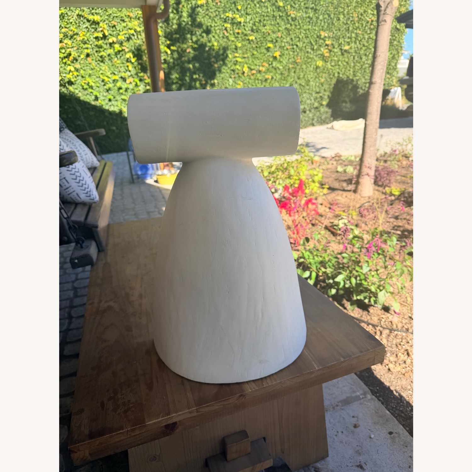 Restoration Hardware Garonne White Wall Lamp - image-2