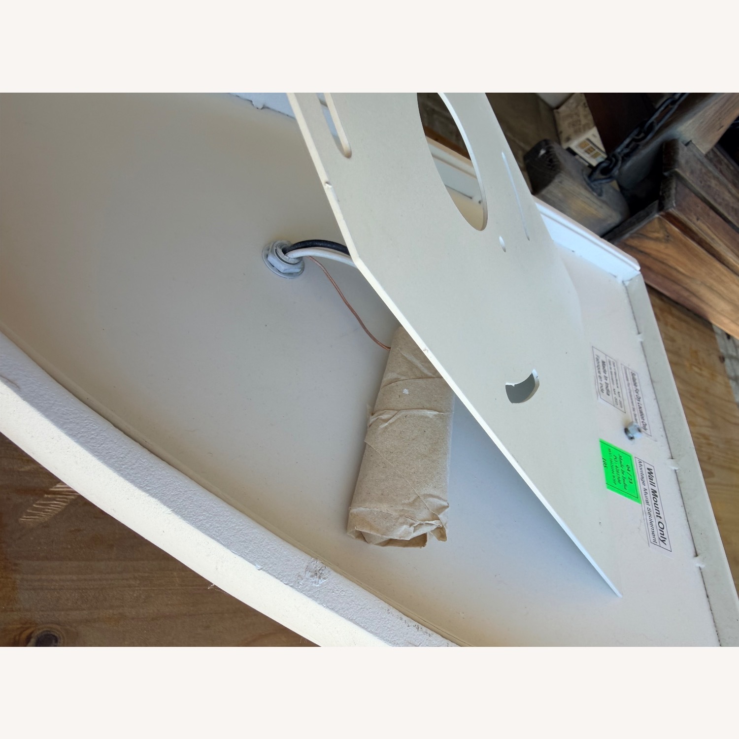 Restoration Hardware Garonne White Wall Lamp - image-5