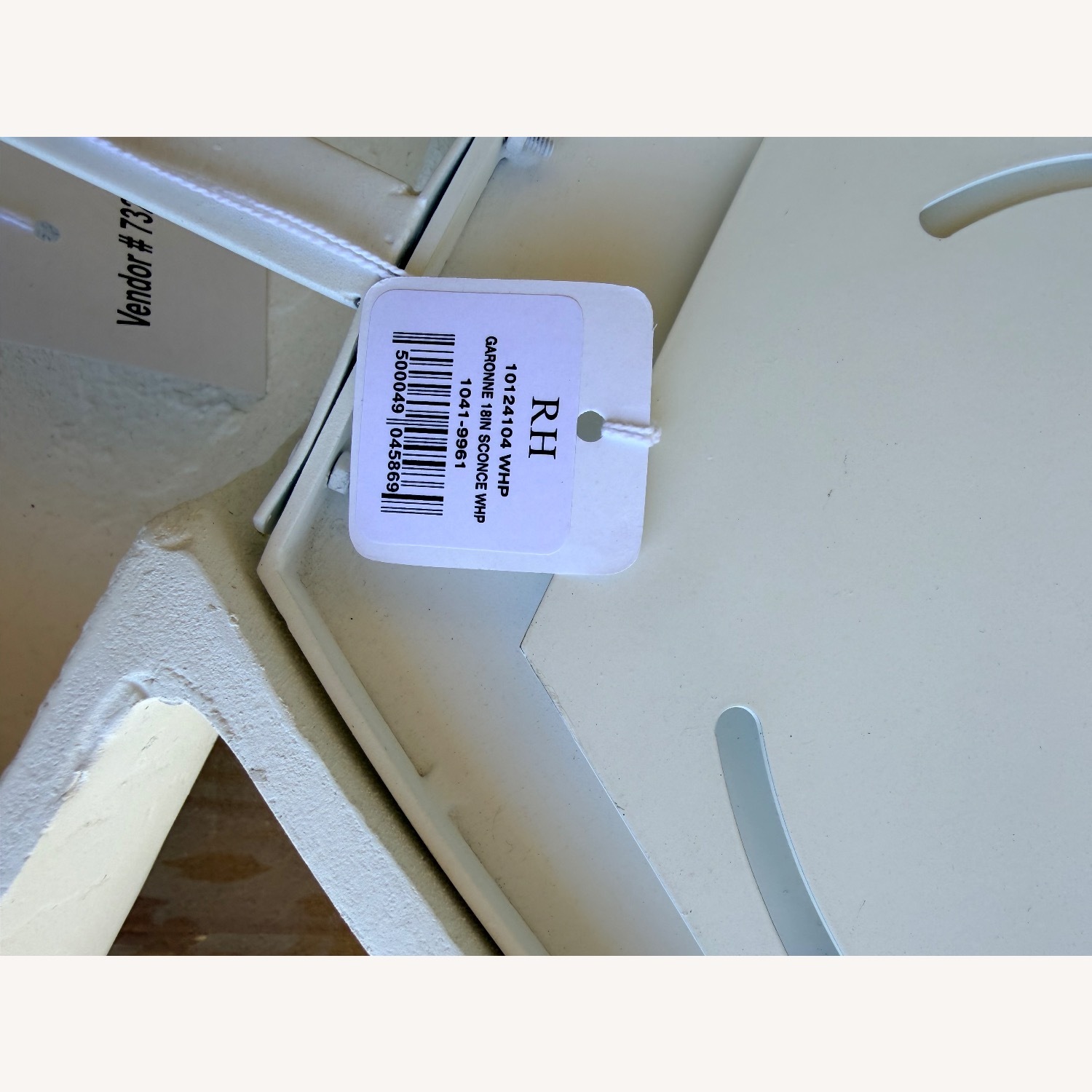 Restoration Hardware Garonne White Wall Lamp - image-3