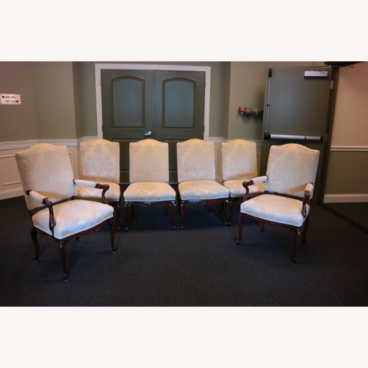 Downton Abbey Style Mahogany Dining Chair Set - image-2