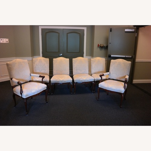 Used Downton Abbey Style Mahogany Dining Chair Set for sale on AptDeco