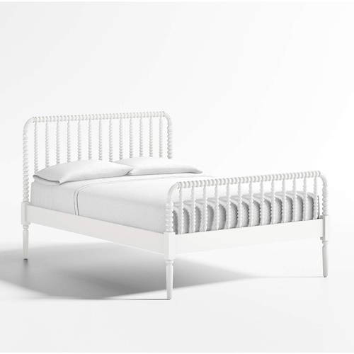 Used Crate & Kids Jenny Lind White Wood Twin Bed for sale on AptDeco
