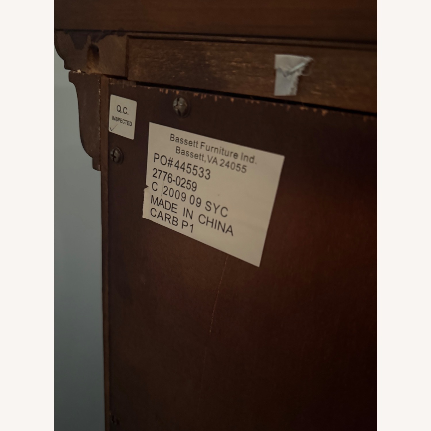 Bassett Cherry Wood Dresser - image-5