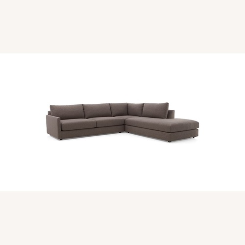 Used Crate & Barrel Drake Dark Gray Sectional for sale on AptDeco