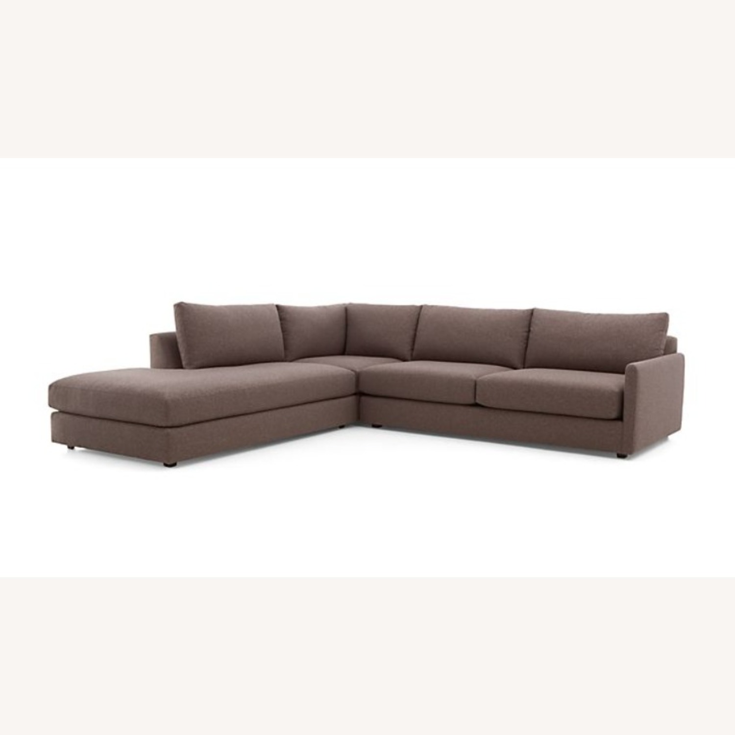 Crate & Barrel Drake Dark Gray Sectional - image-3