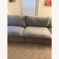Bed Bath & Beyond Light Gray Fabric 2 Seater Sofa