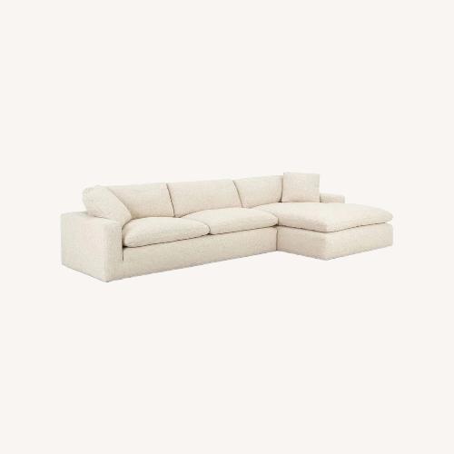 Used France and Son Benjamin Natural 2 Piece Sectional for sale on AptDeco