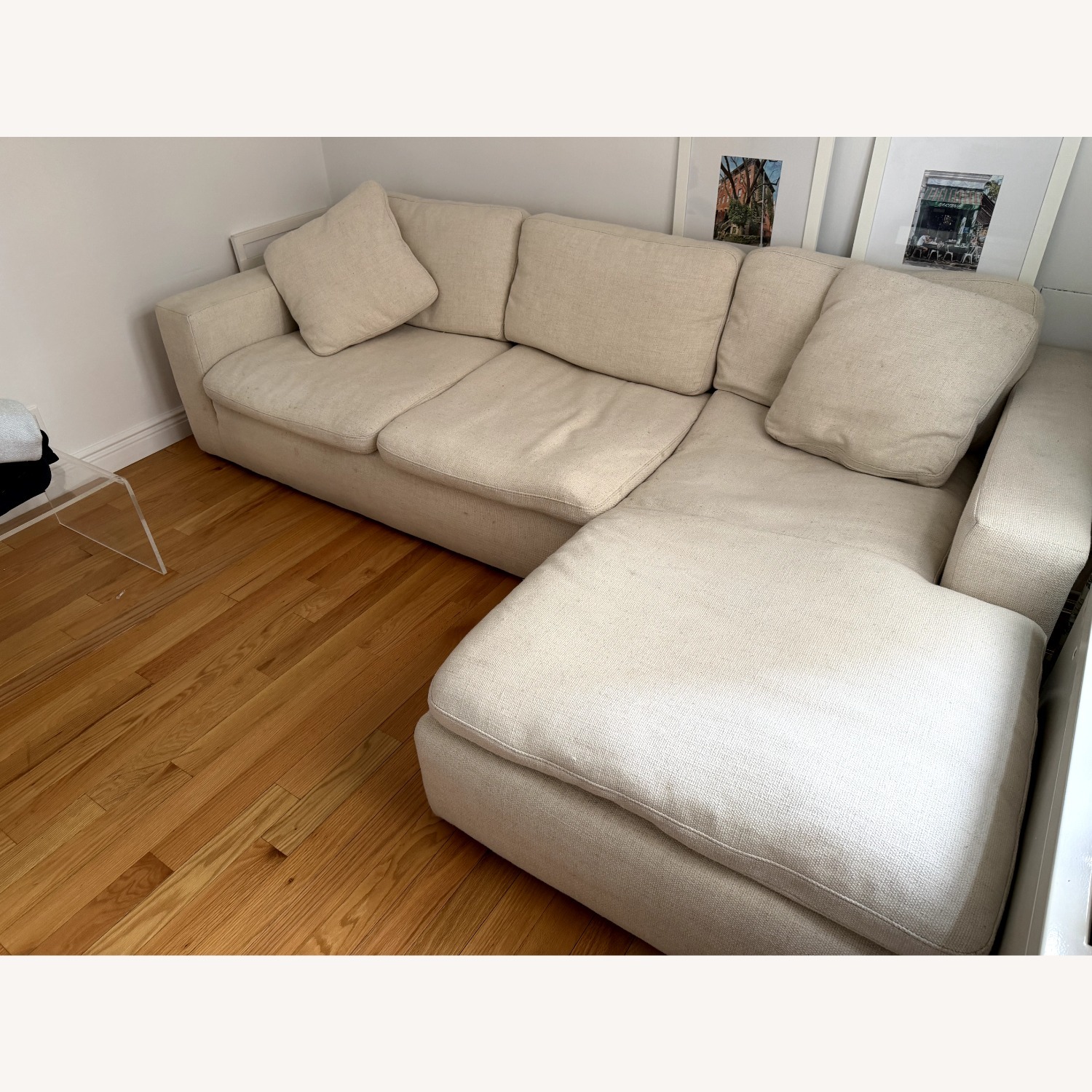 France and Son Benjamin Natural 2 Piece Sectional - image-1