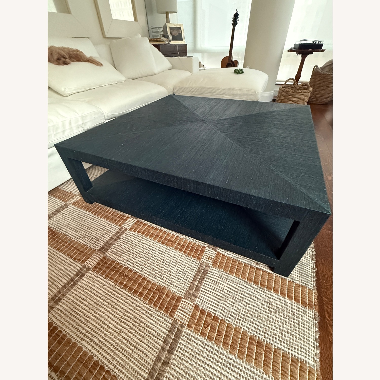 Serena & Lily Raffia Square Coffee Table - image-7