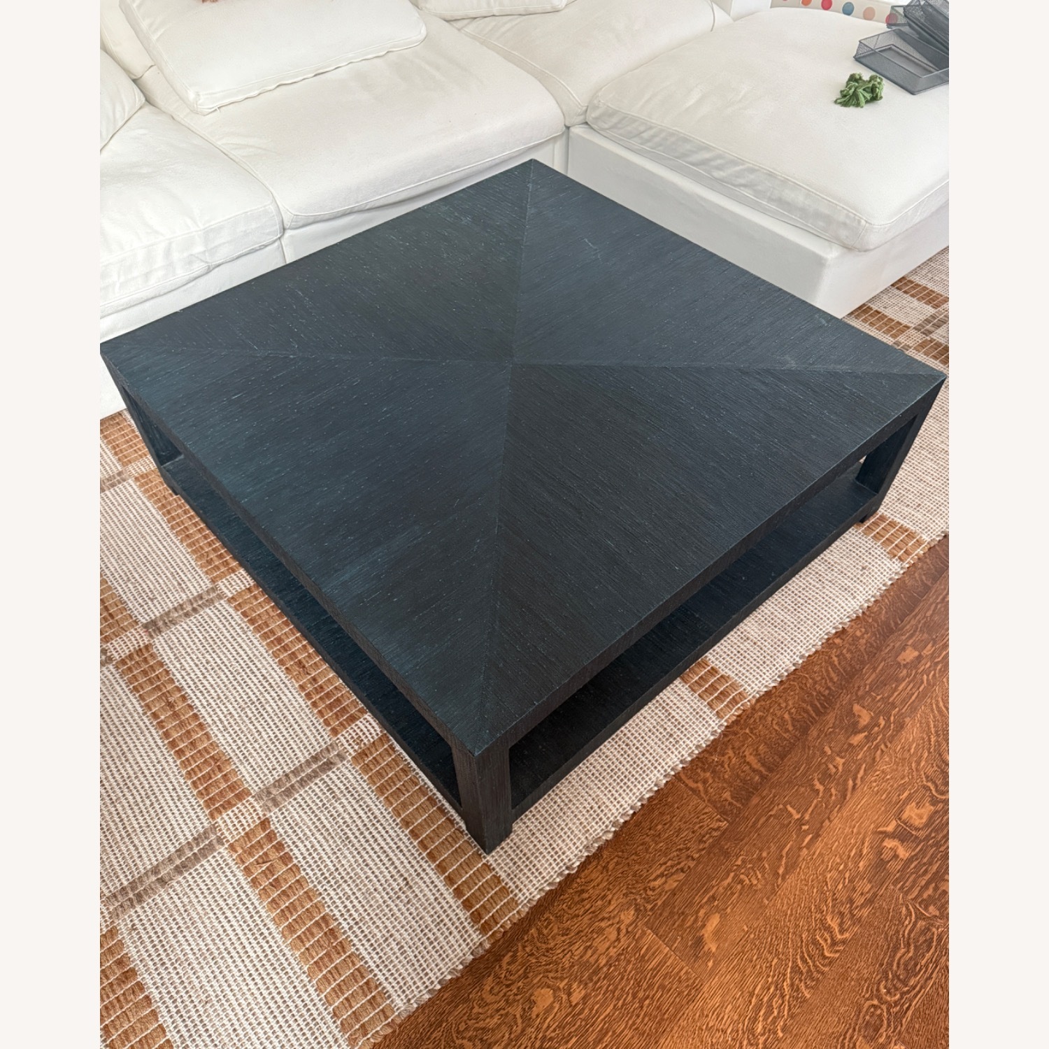 Serena & Lily Raffia Square Coffee Table - image-6