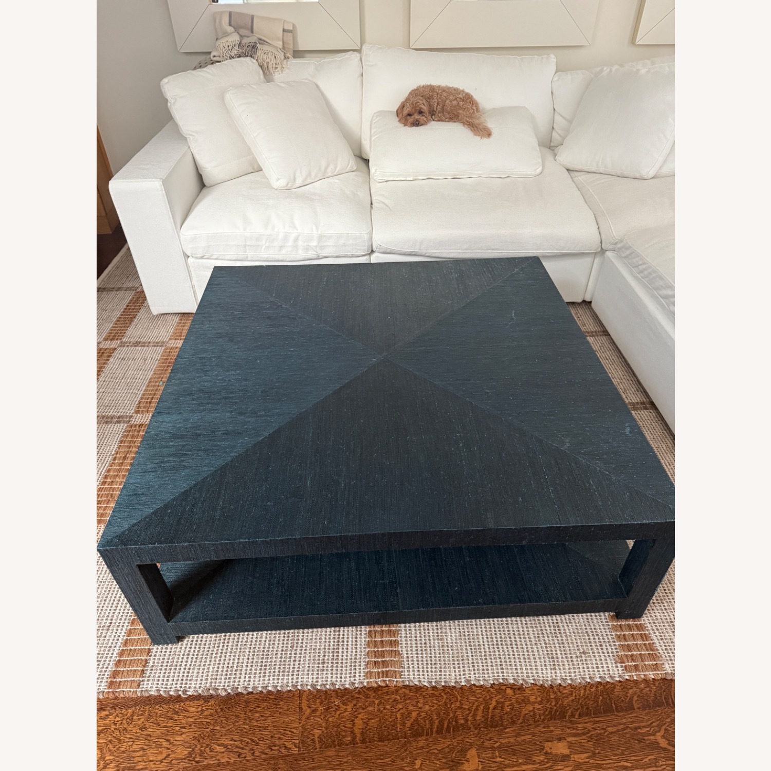 Serena & Lily Raffia Square Coffee Table - image-5
