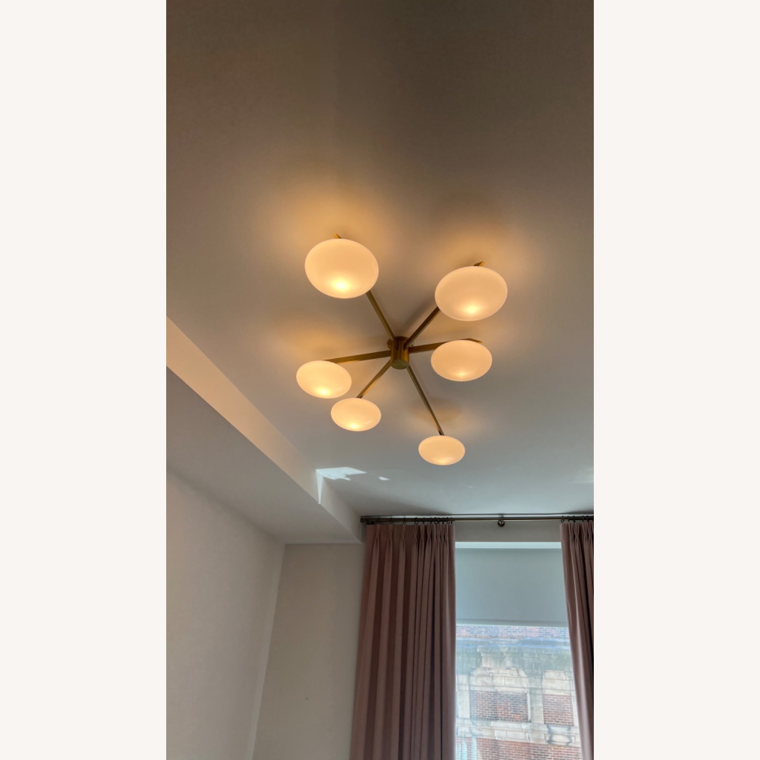 Frances & Son Six Arm Flush Mount Ceiling Light - image-5