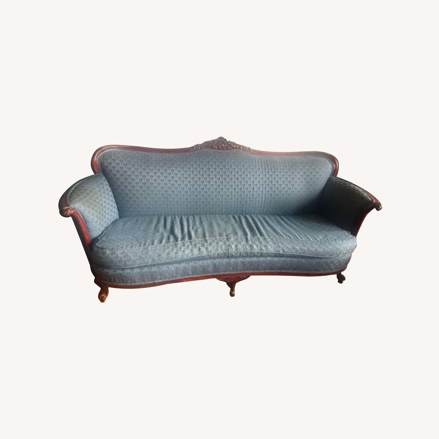 Vintage Blue Couch - image-0