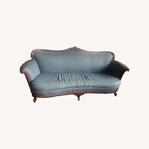Used Vintage Blue Couch for sale on AptDeco