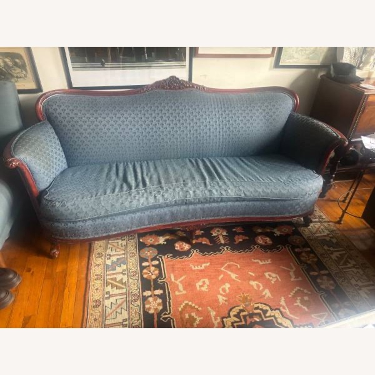 Vintage Blue Couch - image-3