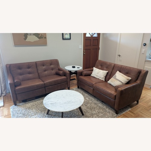 Used Lowry 60 Inch Power Wall Hugger Reclining Loveseat for sale on AptDeco