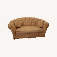 Hickory Chair Vintage Patterned Fabric Sofa