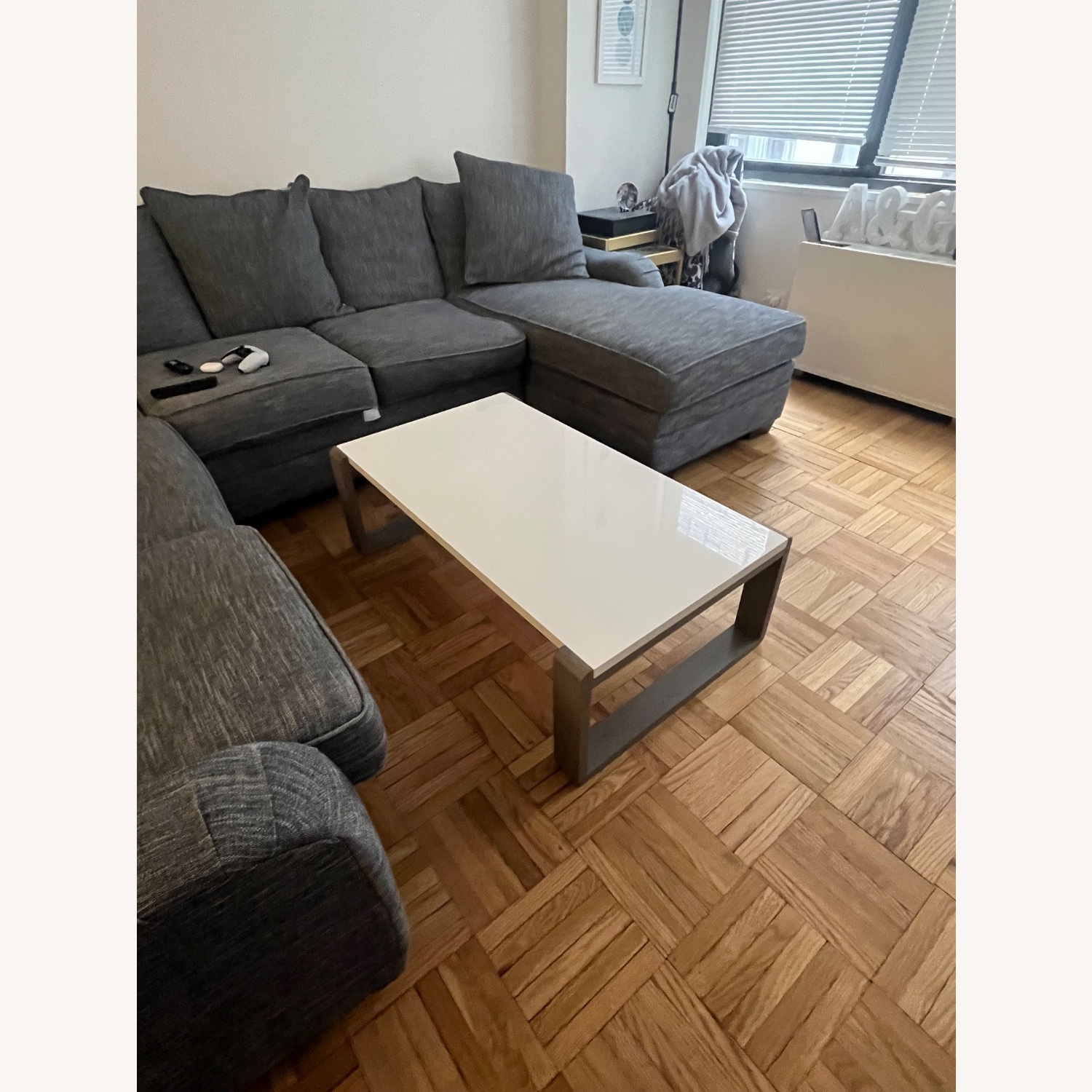 Safavieh White Lacquer Coffee Table - image-3