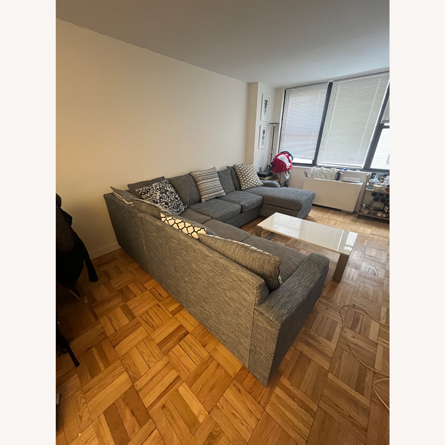 Raymour & Flanigan Hamden Light Gray 3+ Piece Sectional - image-3