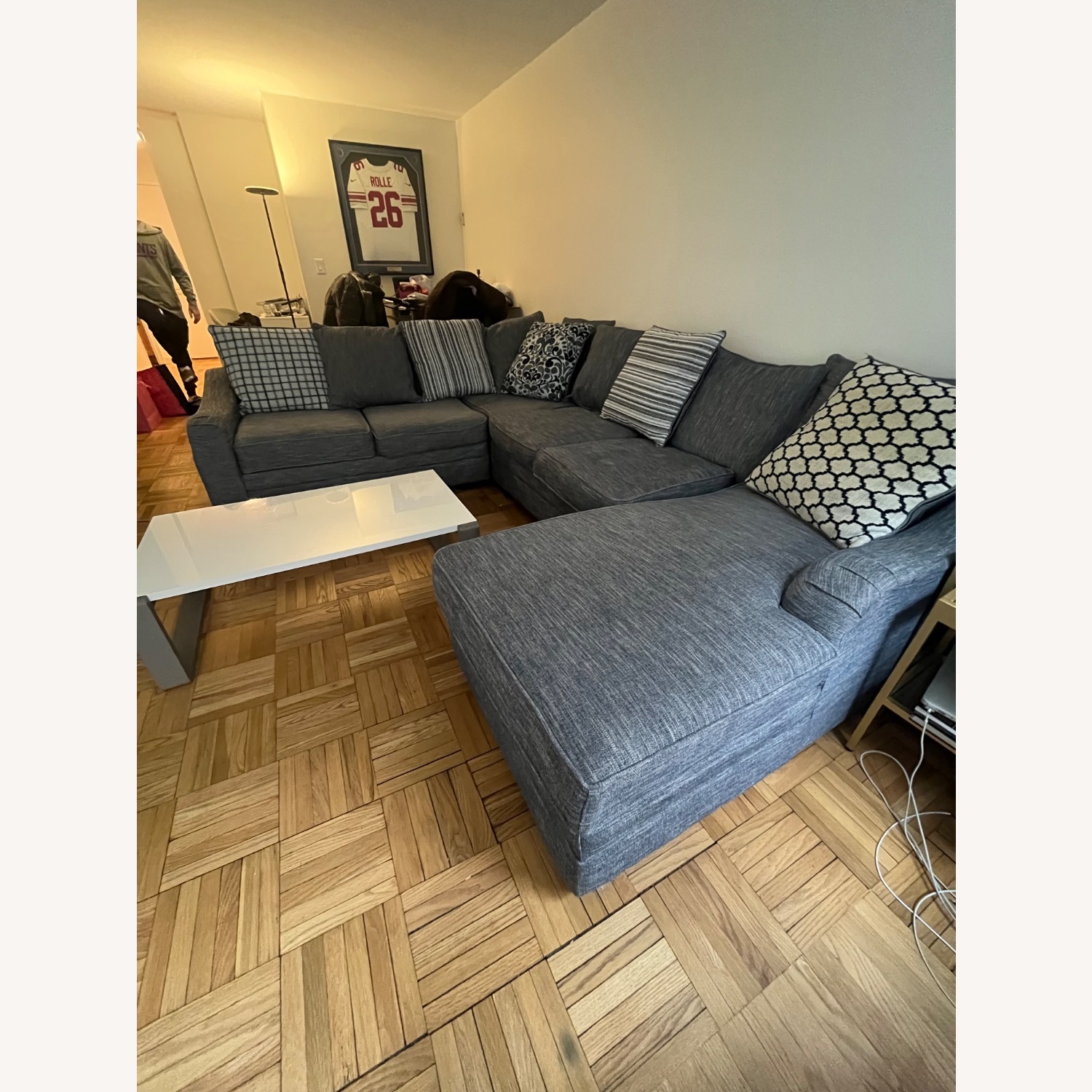 Raymour & Flanigan Hamden Light Gray 3+ Piece Sectional - image-5