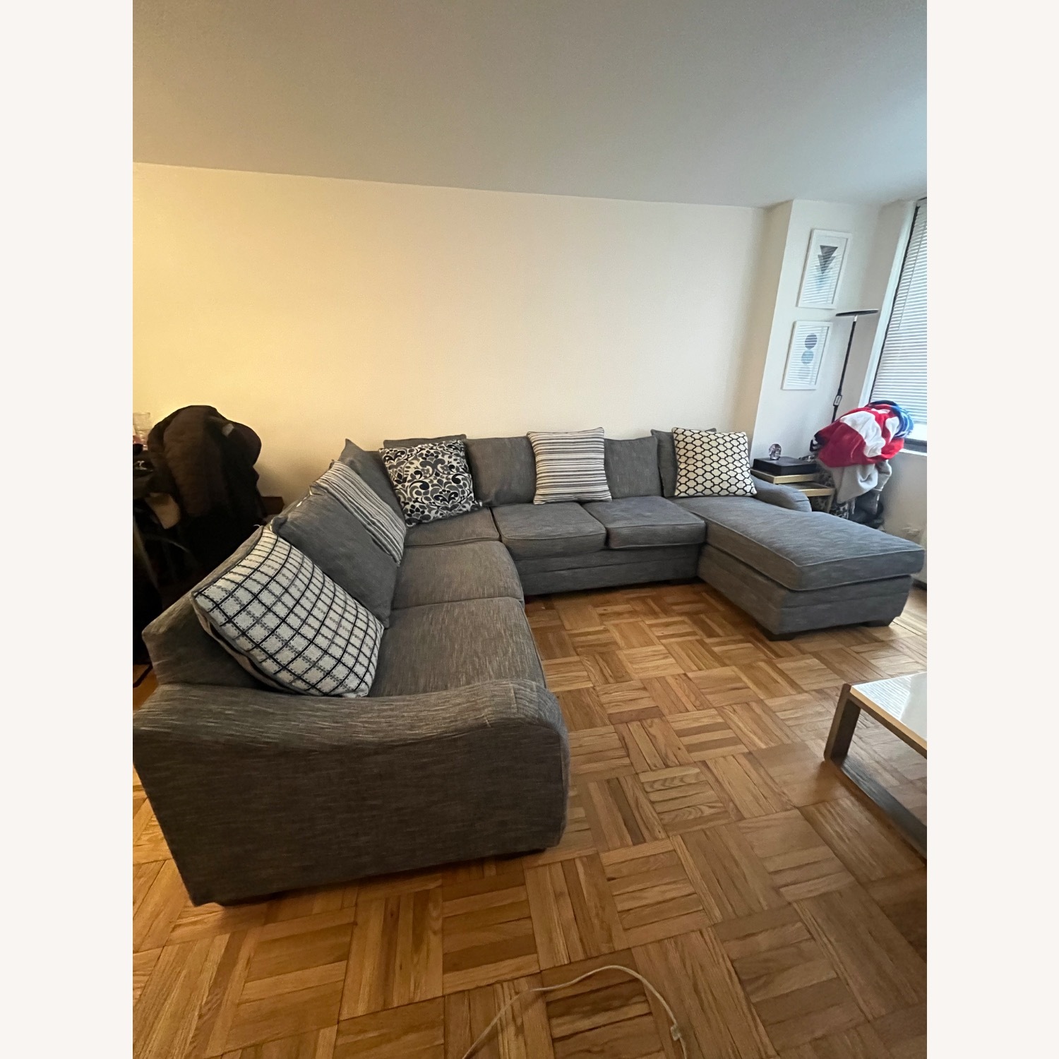 Raymour & Flanigan Hamden Light Gray 3+ Piece Sectional - image-1