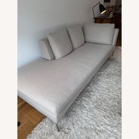 B&B Charels Italia Natural Linen Chaise Lounge