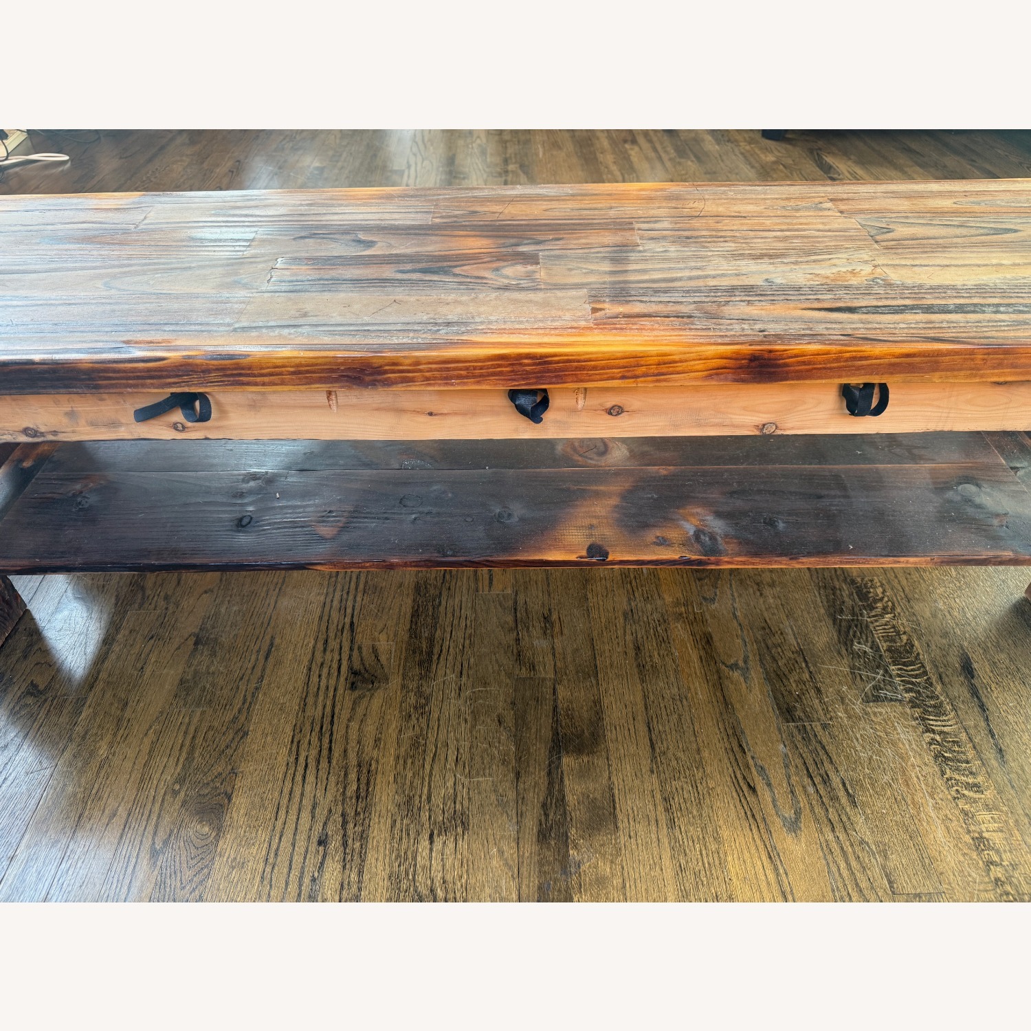 Custom Rustic Charred Wood Media Console - image-4