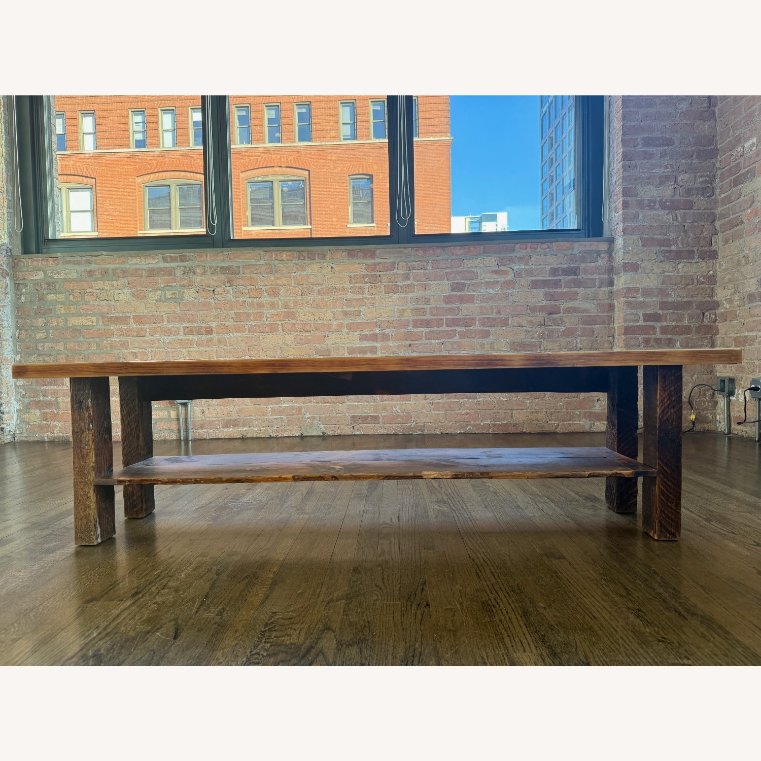 Custom Rustic Charred Wood Media Console - image-2