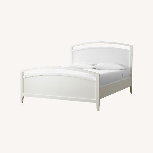 Used Crate & Barrel Arch White Wood Full Bed for sale on AptDeco