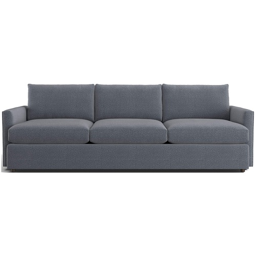 Used Crate & Barrel Blue Fabric 3+ Seater Sofa for sale on AptDeco