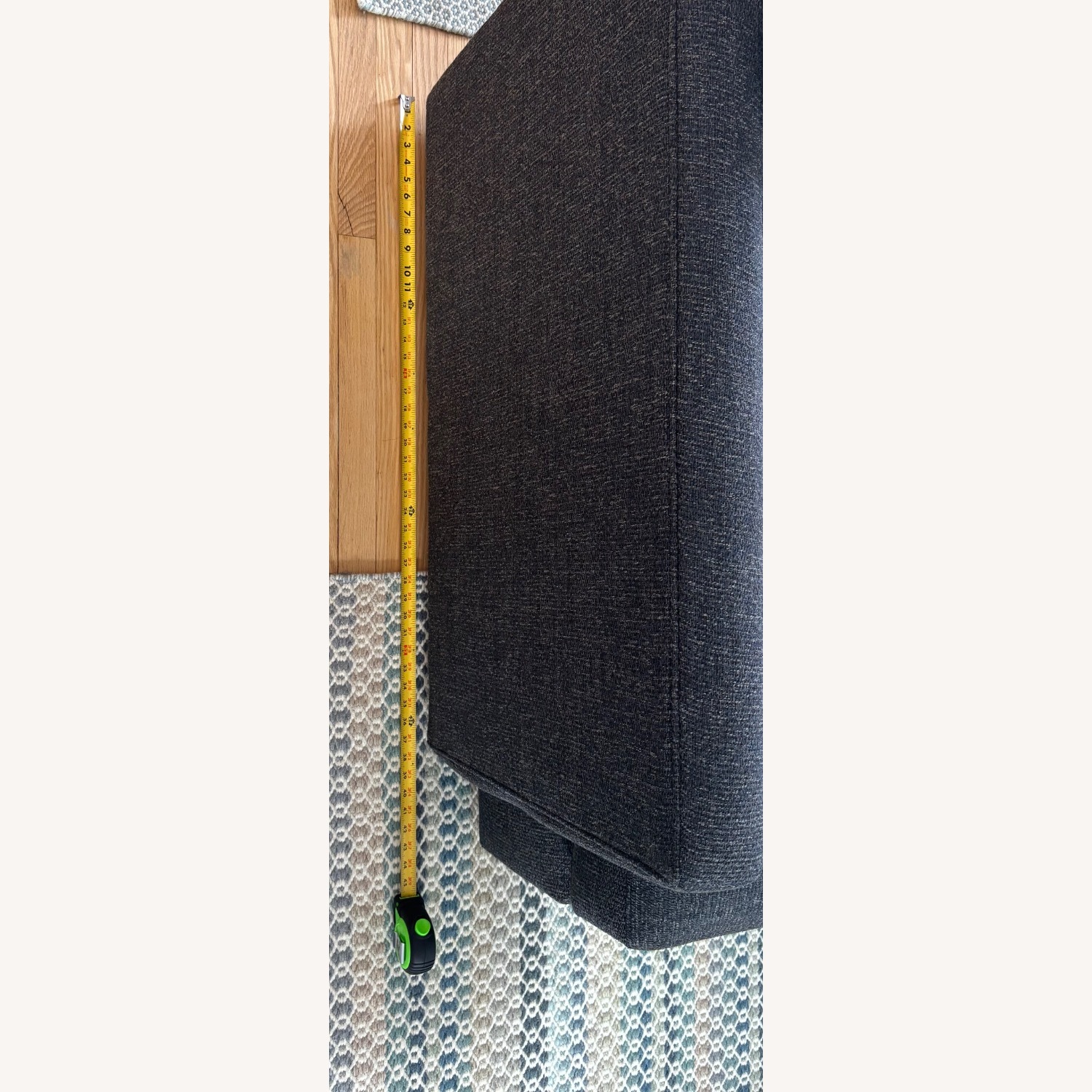 Crate & Barrel Blue Fabric 3+ Seater Sofa - image-5