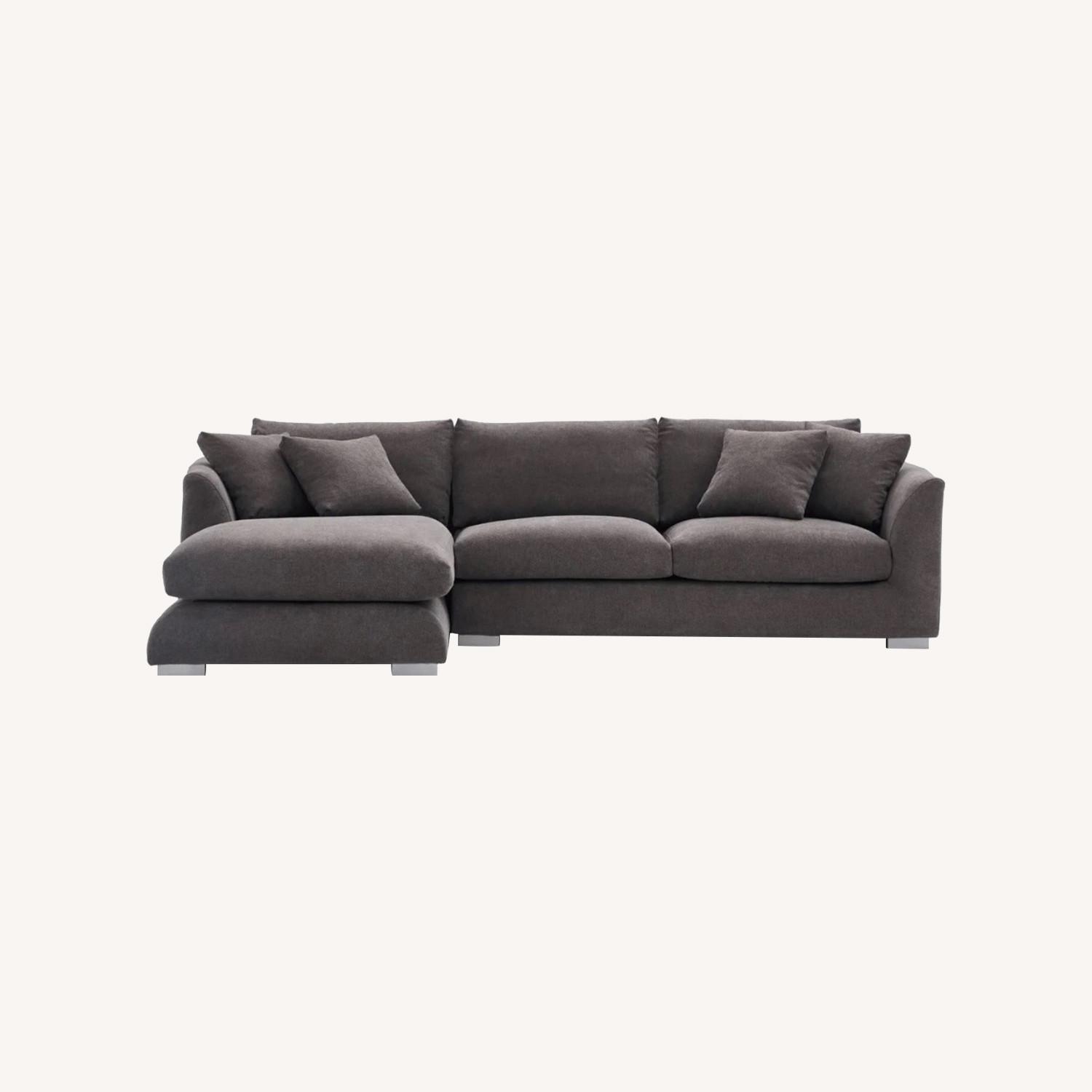 Valyou Furniture Dark Gray 2 Piece Sectional - image-0
