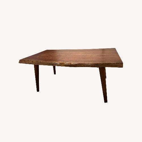 Used Dark Brown Wood Coffee Table for sale on AptDeco