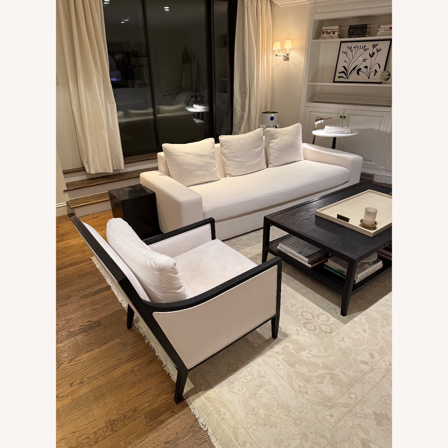 Birch Lane Araminta Deep Seat 8 foot White Water Resistant Fabric Sofa - image-4