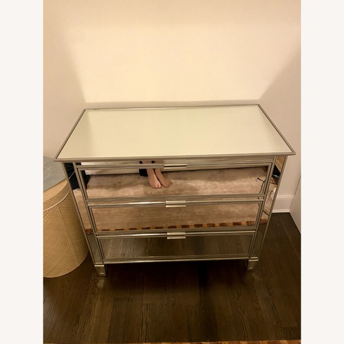 Used Pottery Barn Mirrored Glass Dresser for sale on AptDeco
