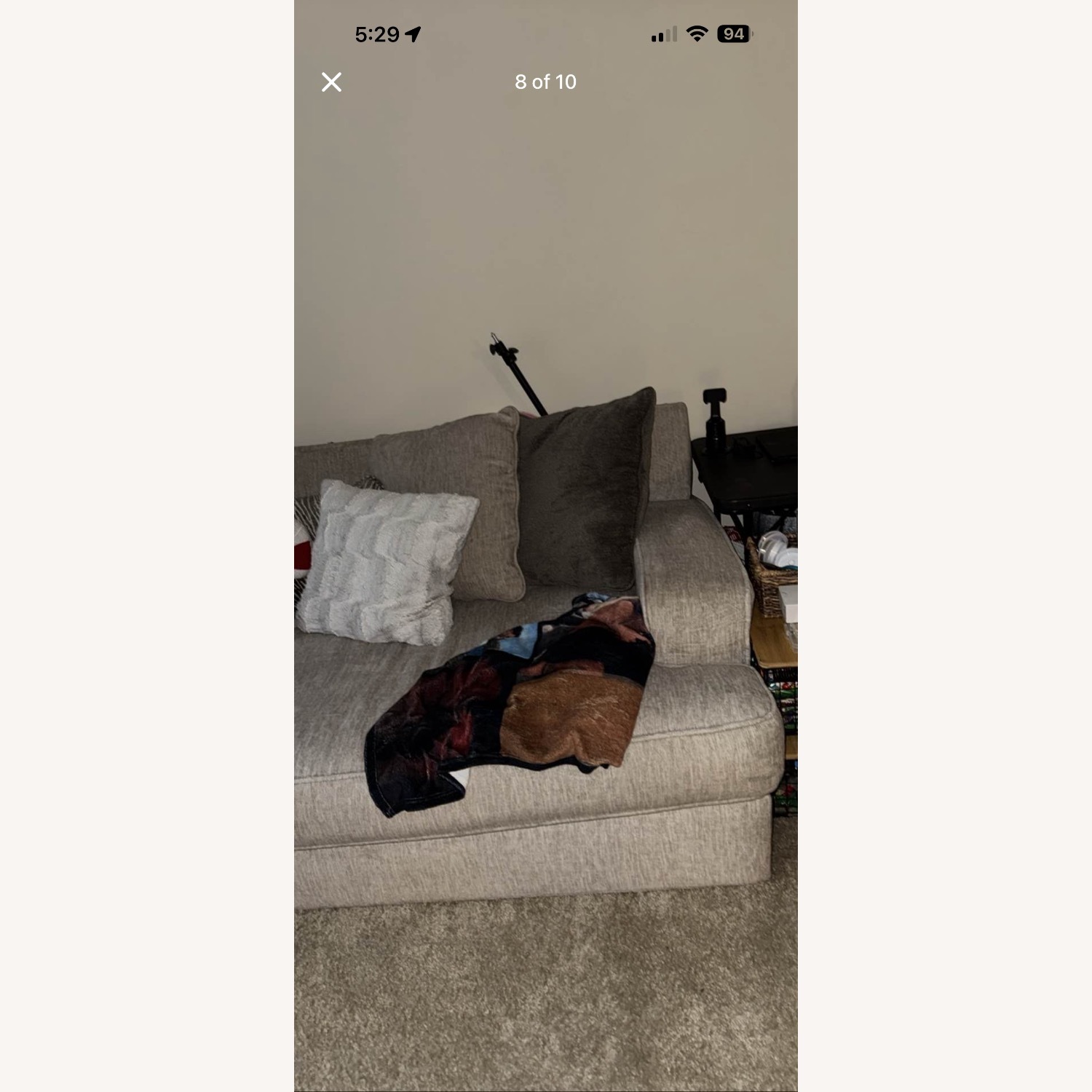 Ashley Furniture Natural Fabric 2 Seater Sofa - image-7