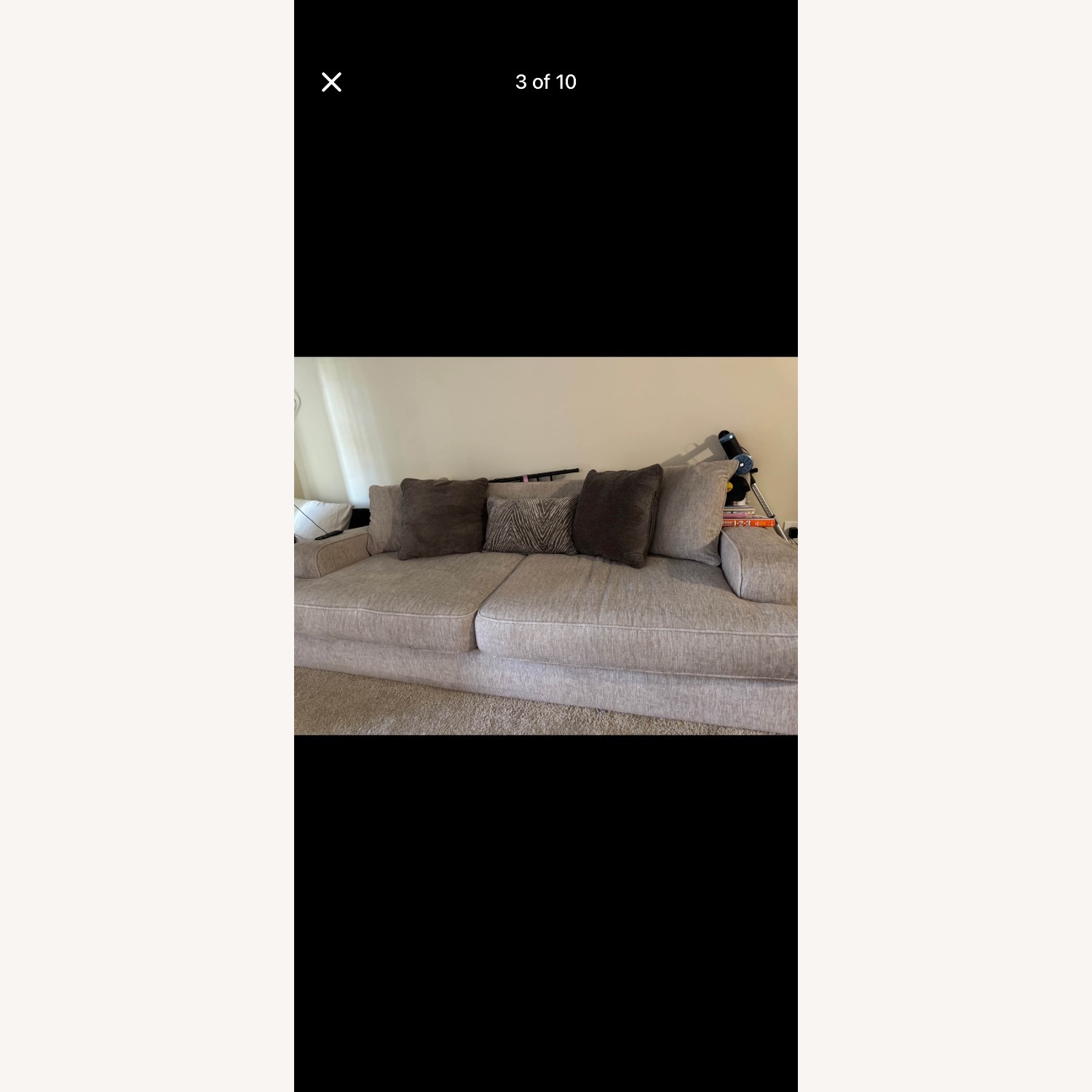 Ashley Furniture Natural Fabric 2 Seater Sofa - image-2