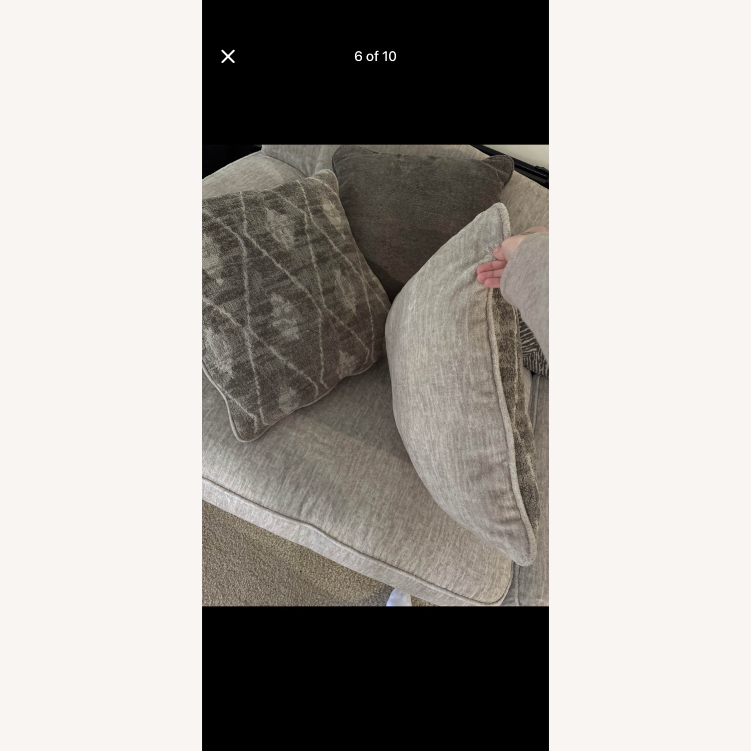 Ashley Furniture Natural Fabric 2 Seater Sofa - image-5