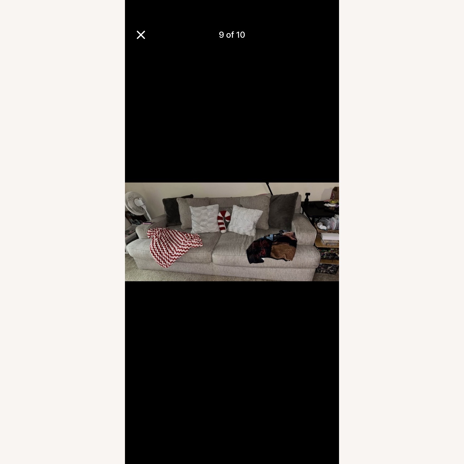 Ashley Furniture Natural Fabric 2 Seater Sofa - image-8